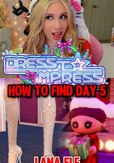 How to find LANA ELF DAY 5 in DRESS TO IMPRESS on ROBLOX… 🥰✨💋 | lana elf day 6