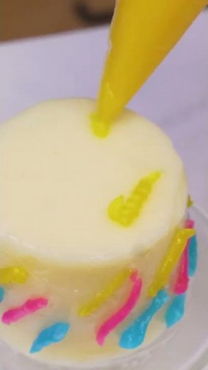 Fancy Miniature Colorful Cake Decorating Recipe