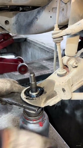 The procces installation ball joint