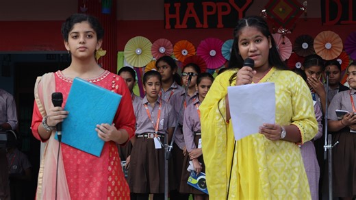 Deepawali celebration in the morning Assembly at Sr. Wing-17-10-2025✨✨裡 | St. Fidelis School, Aligarh | Facebook
