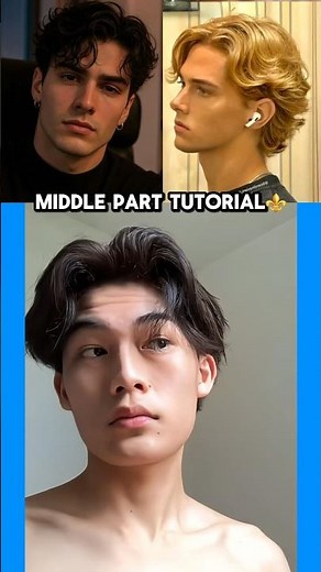 #menhairstyles #hairstyletutorial #middlepart