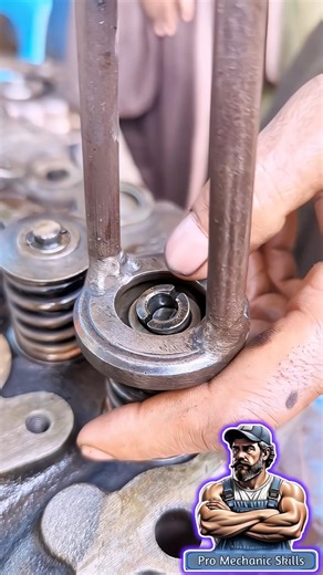 Fastest Valve Spring Lock Install in 15 Seconds! 🛠️ #shorts #engine #skills #viralshorts