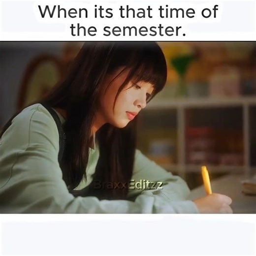 When the semester is almost over and we have to prepare for exams😪