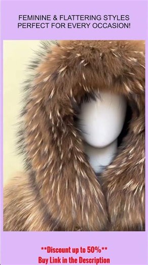 BEIZIRU Winter Fur Coat with Hood