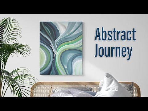 Unexpected Artistic Journey - Abstract Flow - From Acrylic Inks to Paints