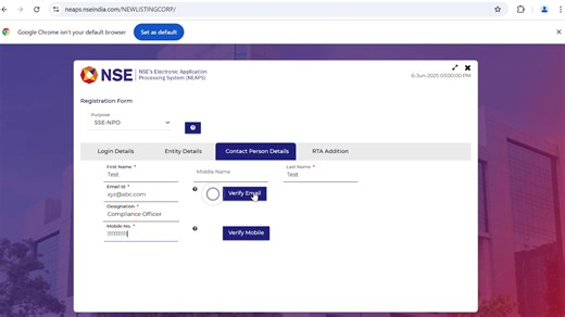 Start your journey on the NSE Social Stock Exchange platform today (NSE-SSE)! This video walks you through the step-by-step process to get your Login ID and Password for the NEAPS portal. Please visit the registration signup portal here: https://neaps.nseindia.com/NEWLISTINGCORP/ #NSE #NSEIndia #NSESSE #SocialStockExchange #Registration #neaps NSE India Ashishkumar Chauhan | NSE India
