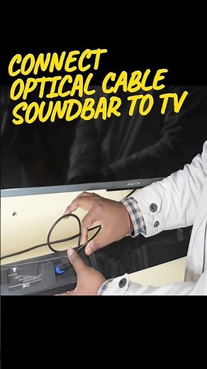 Connect Optical Cable Soundbar To Tv #shortsfeed #tech #opticalcable #howto #connect #viral