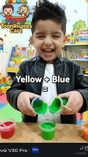 Colour Mixing Magic 🎨✨ | Learn Colors for Kids | Satisfying Shorts