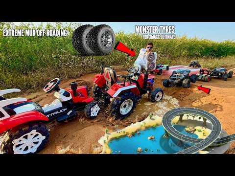 RC 100Kg Tractor Stuck in Heavy Mud Rescue Mission – Chatpat toy tv