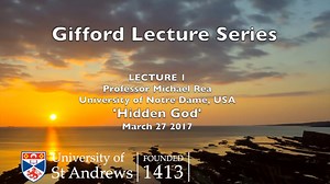 Gifford Lecture 1: Hidden God