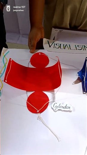 Solid shapes DAV school project exhibition 2D to 3D Cube, Prism, Cuboid, Cylinder, Cone, Pyramid