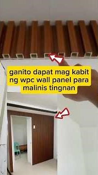 paano mag kabit ng wpc wall panel. paano mag kabit ng fluted pane. wall panel installation tutoria.
