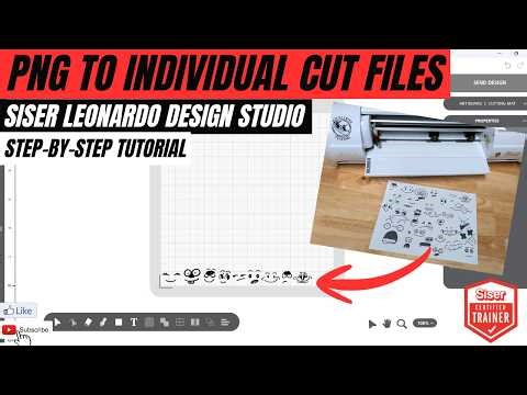 Siser Leonardo Design Studio Tutorial: From PNG to Individual Cut Files Step-by-Step