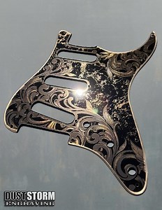 Engraved Copper Acrylic Mirror Pickguard & Tremolo Cover for Fender Stratocaster, HSH/HSS/SSS Cut - Etsy