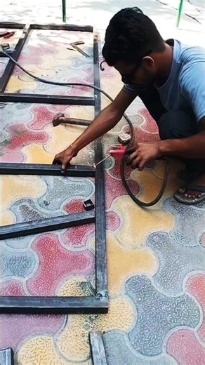 fibre shade metal//structure frame making💥