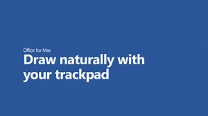 使用您的軌跡板在 Mac 版 Office 365 中利用觸控方式來繪圖