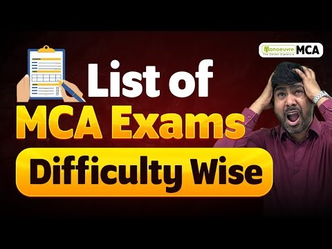 MCA Entrance Exams Easy or Difficult? | MAH MCA CET | NIMCET | CUET PG MCA | WBJEE - MCA