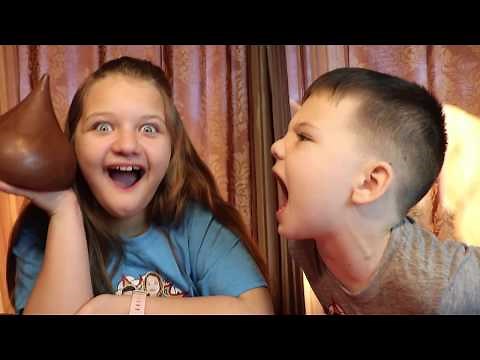 GIANT CHOCOLATE CHALLENGE WITH CALEB & AUBREY! 🍫