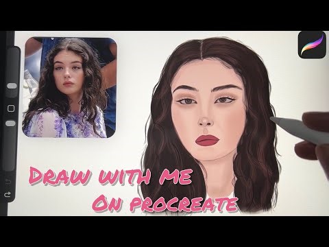 How I draw faces on procreate / digital drawing