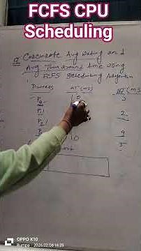 FCFS CPU Scheduling Algorithm#computerscience #diplomacst #wbscte