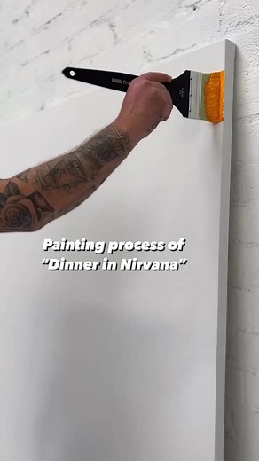Amazing Painting Process for « Dinner in Nirvana » 😍 by PaintbyJack 🎵 Grizzly Bear - Two Weeks | Fubiz