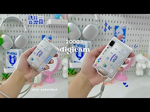 unboxing 2000’s digicam 📸 sony cybershot dsc-t200 🫐 (camera test)