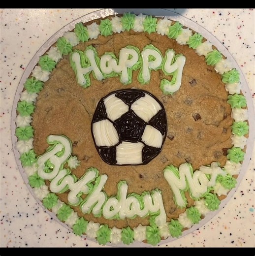 Milk Chocolate Iced Cookie #millies #dundee #milliescookies #fyp #PrimarkSummerUp #cake #birthday #fypシ #balloons #dundeeuni #party #birthdaycake #icing #partygirl #football #footballcake #celtics #liverpoolfc