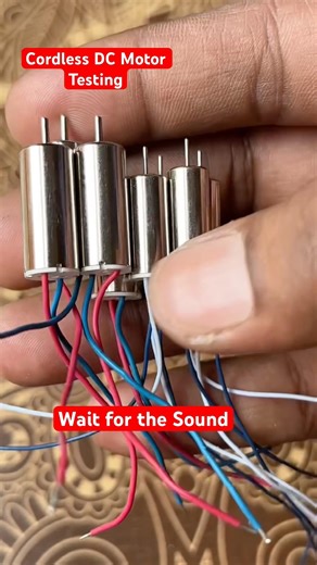 Testing Coreless Motor With 3.7V Lithium Battery 🔥Dc Coreless Motor #shorts #dcmotor #corelessmotor