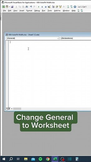 VBA AutoFit Width in Excel! #tutorial