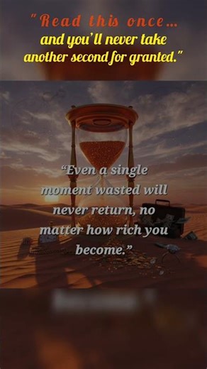 “A Moment Lost Is Gone Forever” | Deep Life Quote | Time Motivation ⏳