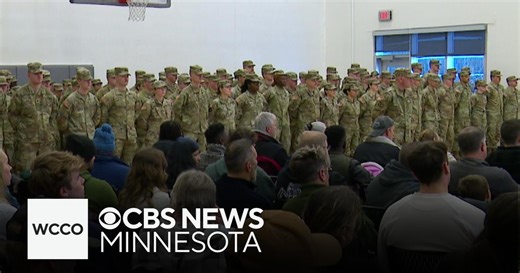 Families gather in Stillwater before soldiers deploy to Middle East