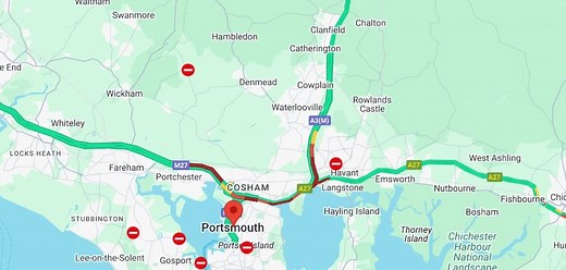 Sea of red on AA as commuters face hefty delays on major roads