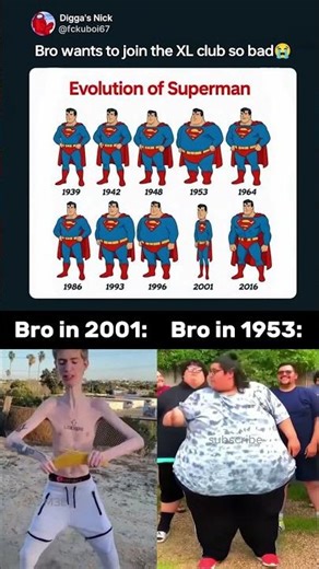 Evolution Of Superman 💀 #memes