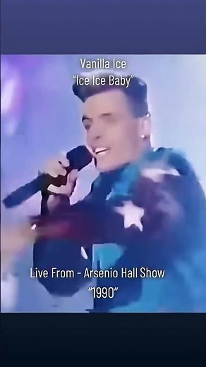 Vanilla Ice performing Ice Ice Baby on Arsenio Hall in 1990