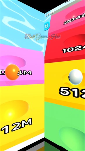 Ball Run Infinity | Small 2 & 4 Balls Reach the Highest Tile! 😳🔥 #shorts