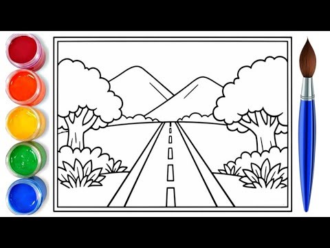 How to draw easy nature drawing | part-1 | easy step by step
