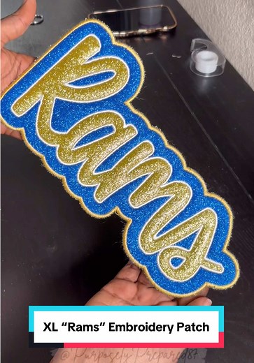 These are truly my favorite thing to do! Creating embroidery patches are not as tricky as it may seem when working with htv vinyl. I wanted to emphasize that you don’t have to wait til the end and tearaway the htv, you can cut (like I did with the felt) after the tackdown stitch. It reduces the appearance of the small flecks of glitter in the satin stitch - however it does take more time. I wouldn’t advise tearing it after the placement because the stitches aren’t as many as with the satin. This