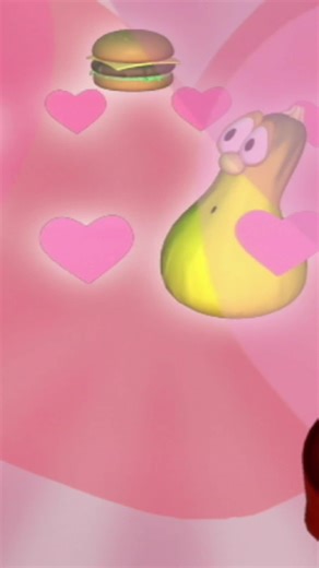 Find someone who looks at you the way Mr. Lunt looks at a Cheeseburger! #veggietales #larryboy #sillysongs #bobthetomato | VeggieTales