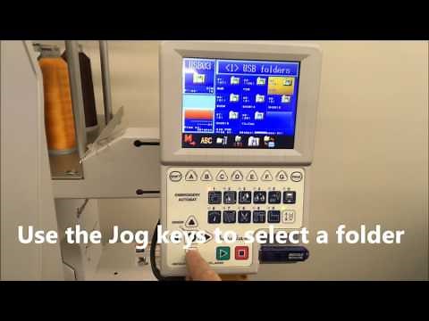 Barudan Single Head BEXT - Loading a Pattern Into Memory