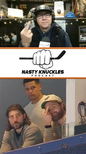 William Nylander sticking up the middle finger 😂
