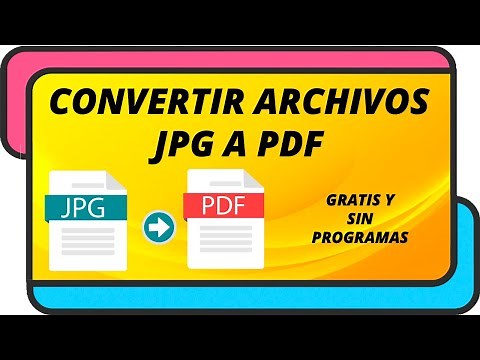 Como convertir archivos JPG a PDF | Gratis y sin programas