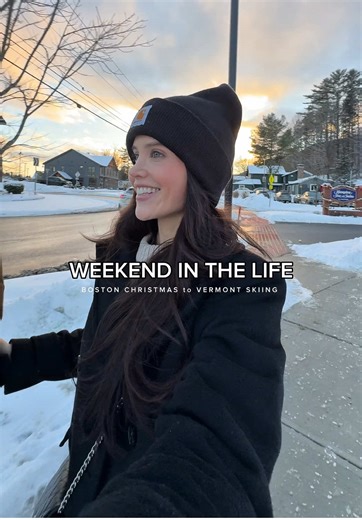 Spend the past few days with me, from Christmas in Boston to skiing in Vermont this weekend! ♥️