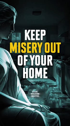 5 Commandments to Keep Misery Out of Your Home | Stoicism Protect your home. And you protect your life. 🔔 Follow for more Stoic wisdom #stoicism #innerpeace #selfcare #lifelessons #calm | Stoic Wisdom Quotes