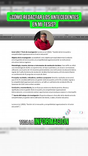 Cómo redactar los antecedentes en tu tesis de manera efectiva