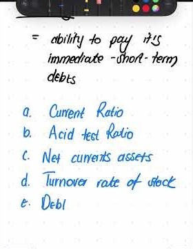 Analysis of financial statements - Accounting Ratios #accountingshorts #exam