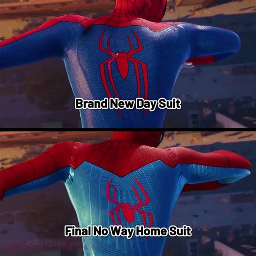 BND Vs. Final NWH Suit ⚔️🔥| Marvel's Spider Man | #spiderman #brandnewday #marvelsspiderman #shorts