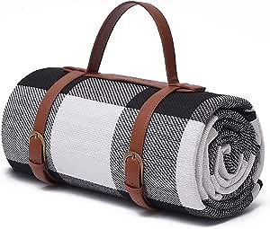 HulaFish Large 59''x79'' Waterproof Picnic Blanket - 3 Layered Foldable Outdoor Picnic Mat Perfect for Park and Beach, Grass/Water Resistant - Beach Blanket/Picnic Blankets