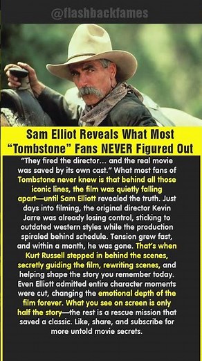 Sam Elliot Reveals What Most “Tombstone” Fans NEVER Figured Out #shorts