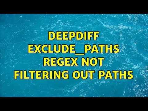 DeepDiff exclude_paths regex not filtering out paths