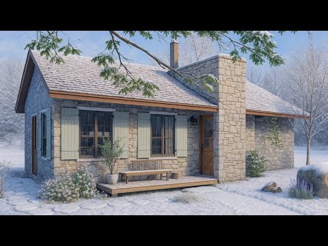 Stone Cottage Tour | Cozy Rustic Home with Fireplace, Shutters & Garden Patio | Exploring Tiny House